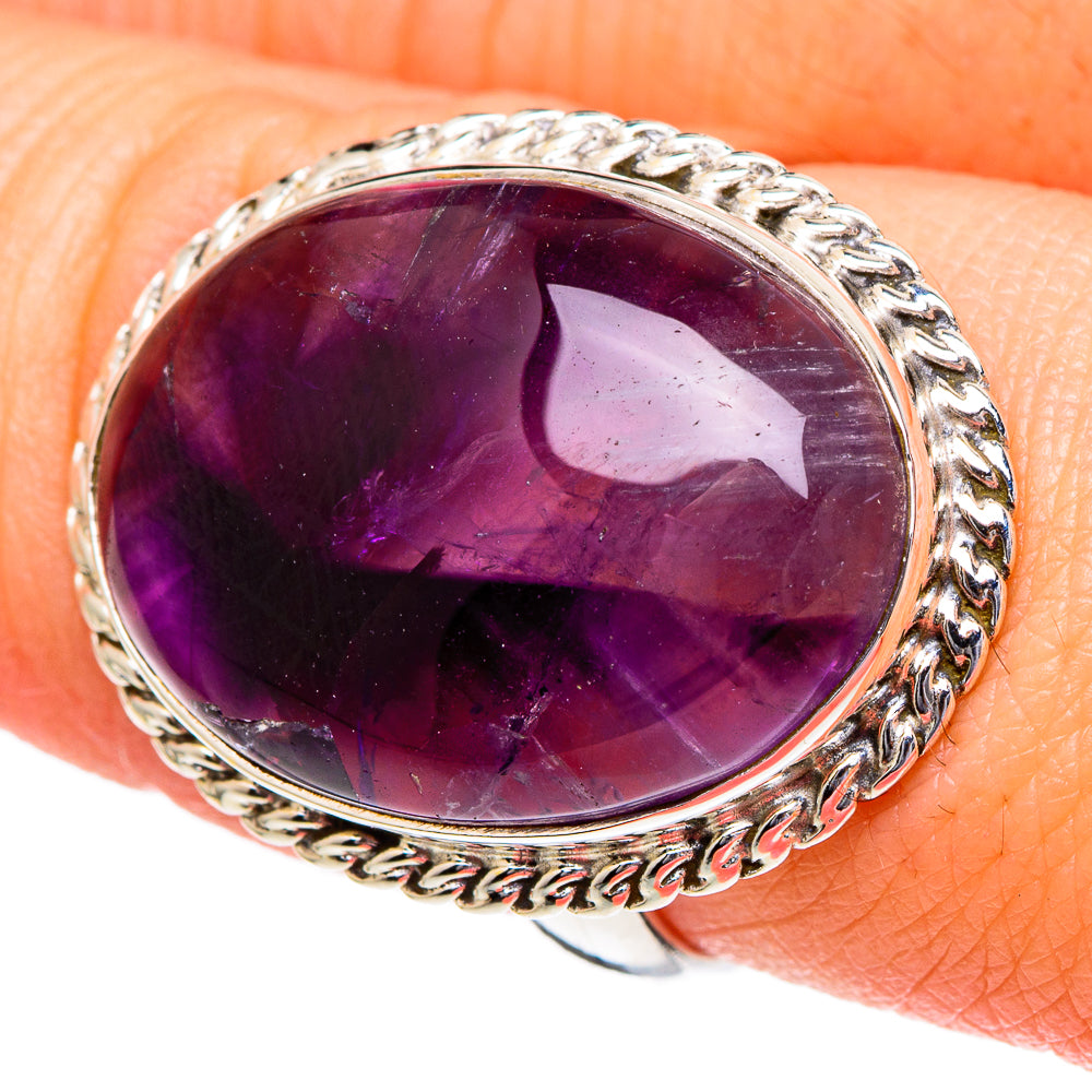 Star Amethyst Rings handcrafted by Ana Silver Co - RING96439