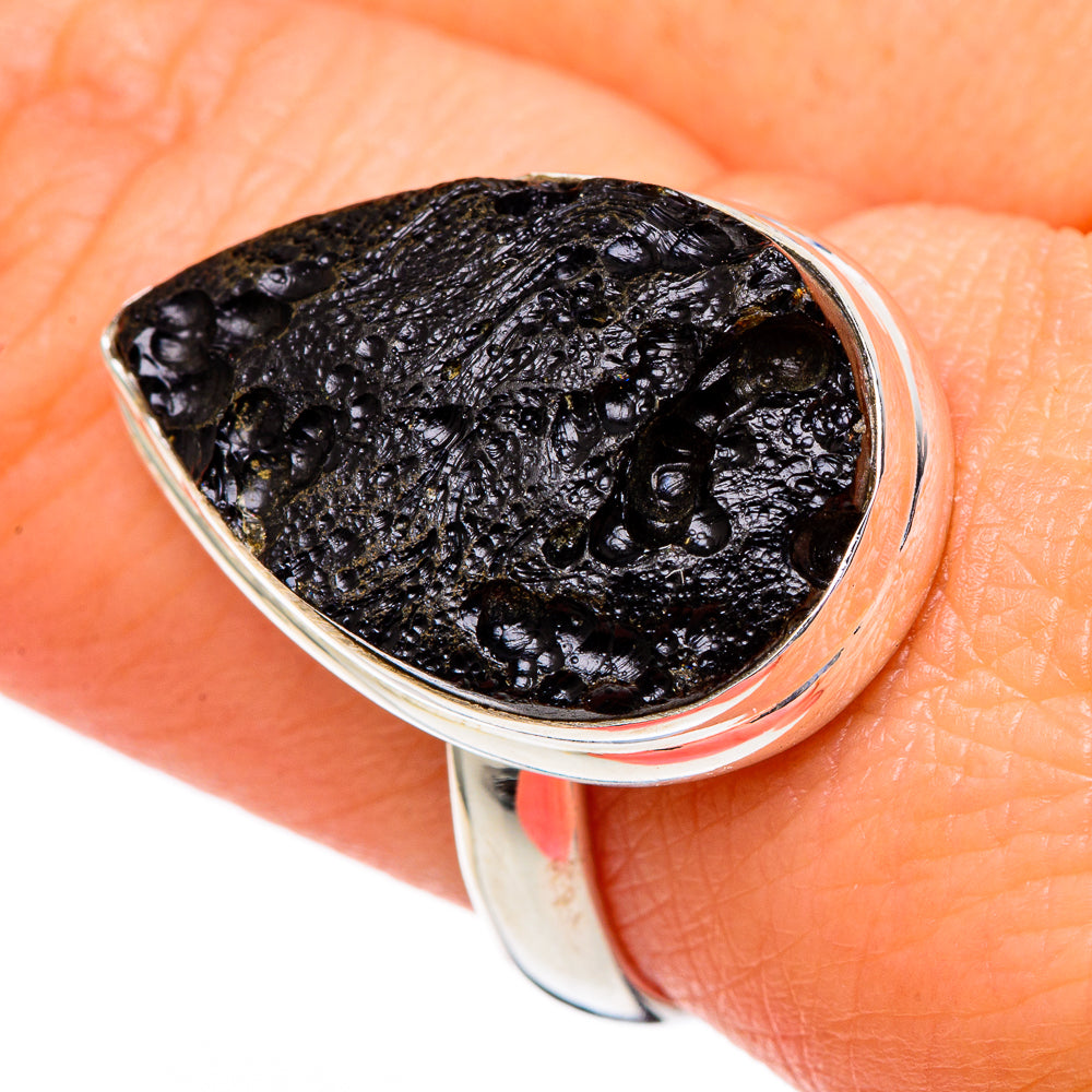 Tektite Rings handcrafted by Ana Silver Co - RING96443