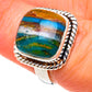 Peruvian Opal Rings handcrafted by Ana Silver Co - RING96447