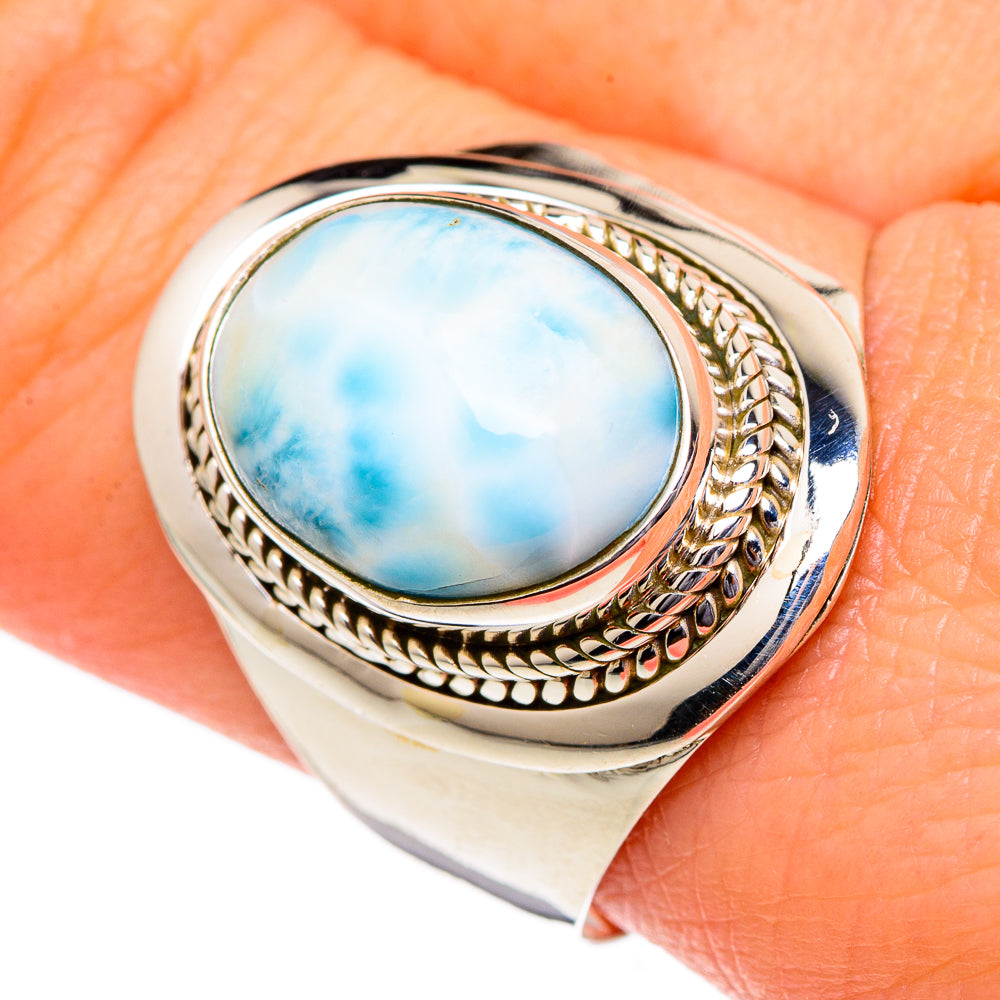 Larimar Rings handcrafted by Ana Silver Co - RING96449