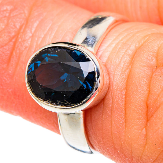 Blue Spinel Rings handcrafted by Ana Silver Co - RING96468