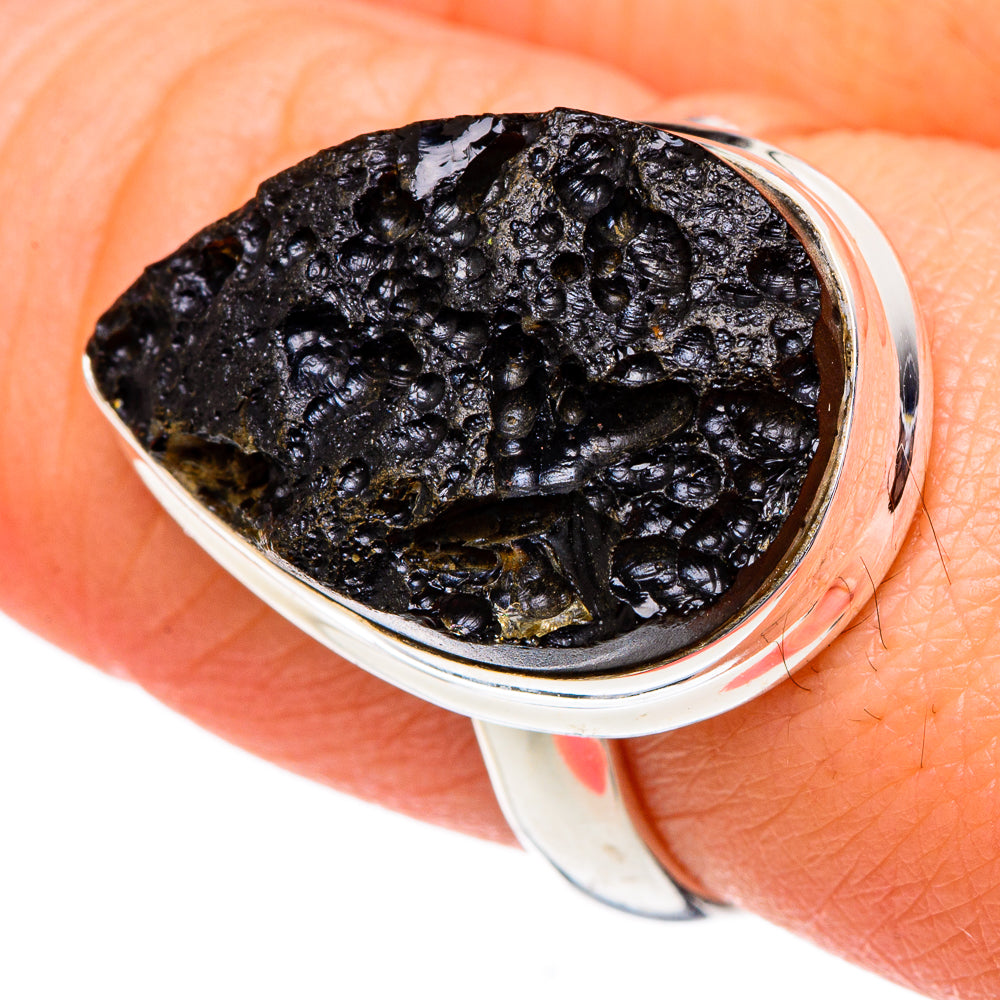 Tektite Rings handcrafted by Ana Silver Co - RING96483