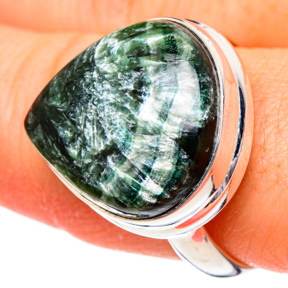 Seraphinite Rings handcrafted by Ana Silver Co - RING96490