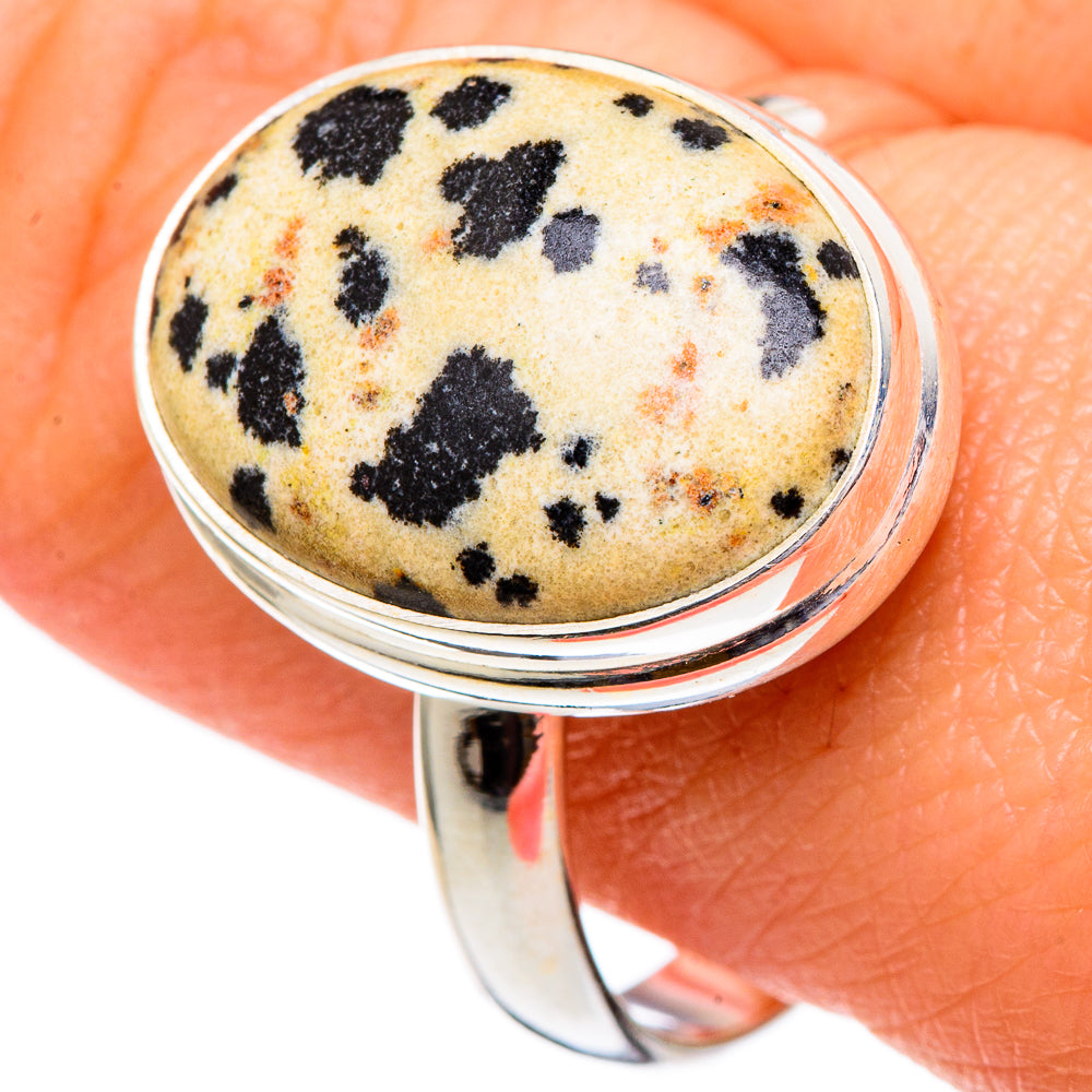 Dalmatian Jasper Rings handcrafted by Ana Silver Co - RING96491