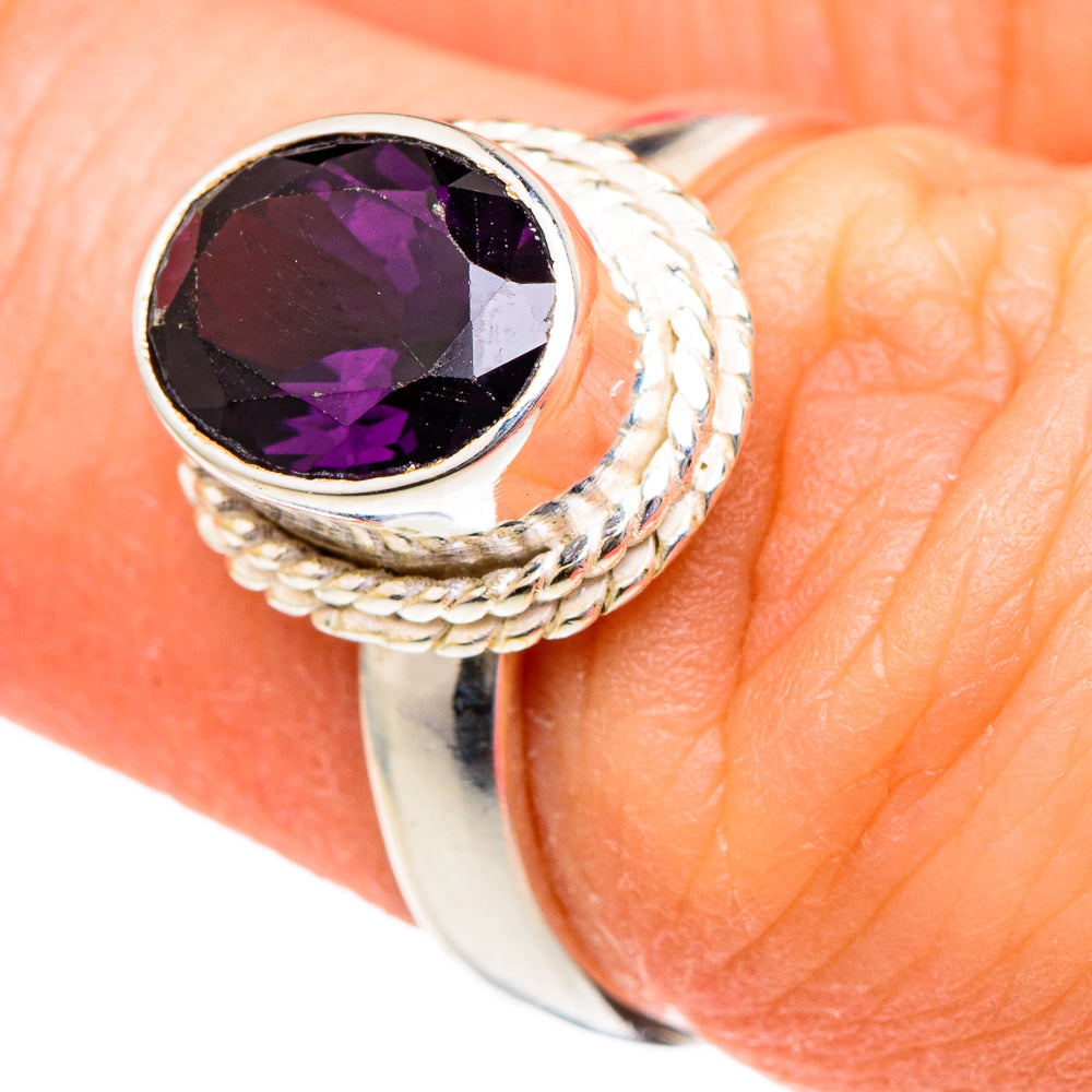 Purple Spinel Rings handcrafted by Ana Silver Co - RING96497