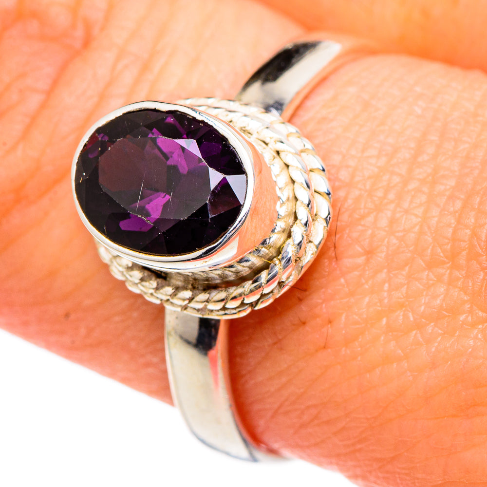 Purple Spinel Rings handcrafted by Ana Silver Co - RING96509