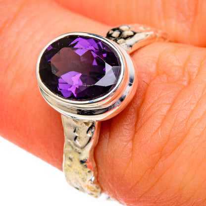 Purple Spinel Rings handcrafted by Ana Silver Co - RING96513