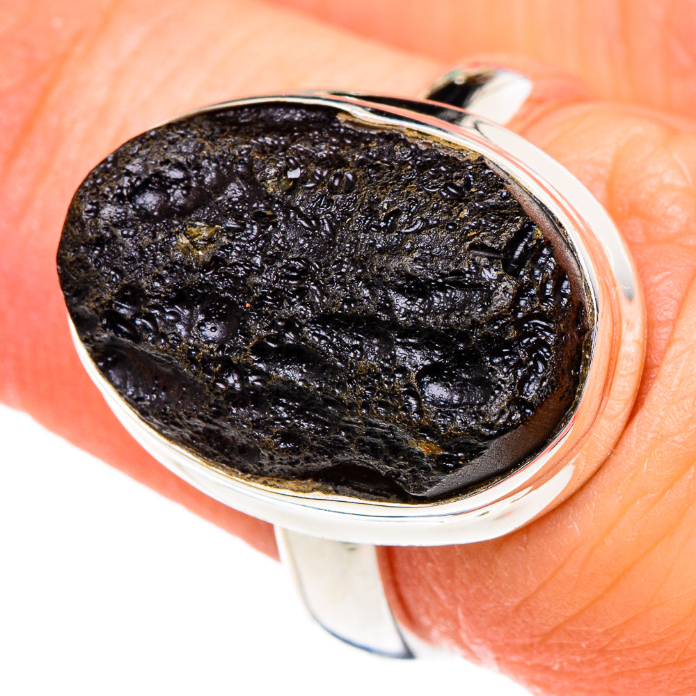 Tektite Rings handcrafted by Ana Silver Co - RING96517