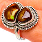 Mexican Fire Agate Rings handcrafted by Ana Silver Co - RING96524