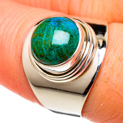 Chrysocolla Rings handcrafted by Ana Silver Co - RING96535