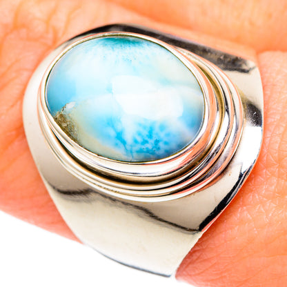 Larimar Rings handcrafted by Ana Silver Co - RING96538