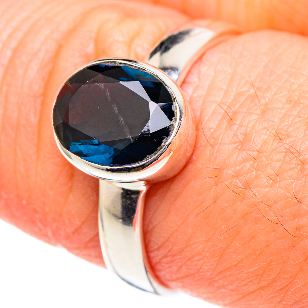 Blue Spinel Rings handcrafted by Ana Silver Co - RING96539