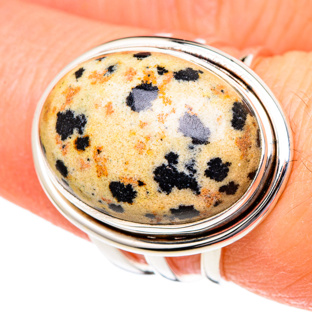 Dalmatian Jasper Rings handcrafted by Ana Silver Co - RING96540