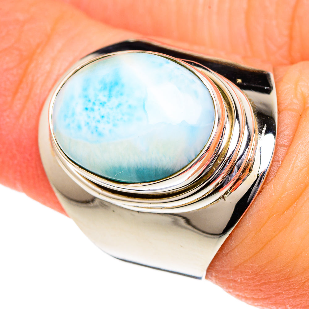 Larimar Rings handcrafted by Ana Silver Co - RING96548