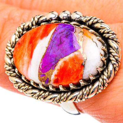 Spiny Oyster Turquoise Rings handcrafted by Ana Silver Co - RING96567