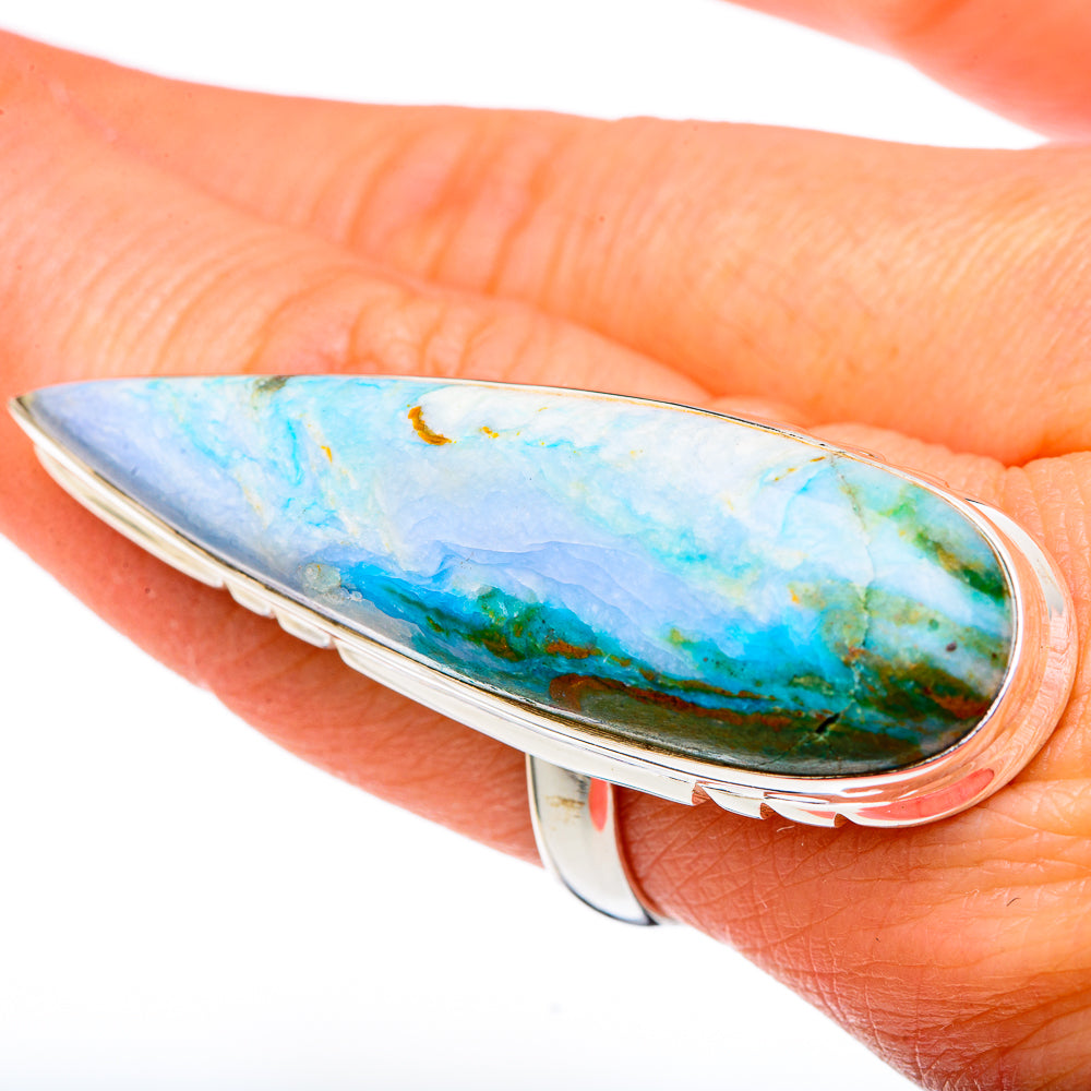 Peruvian Opal Rings handcrafted by Ana Silver Co - RING96570