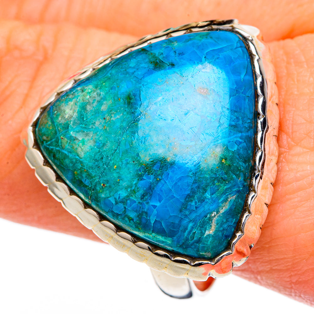 Chrysocolla Rings handcrafted by Ana Silver Co - RING96571