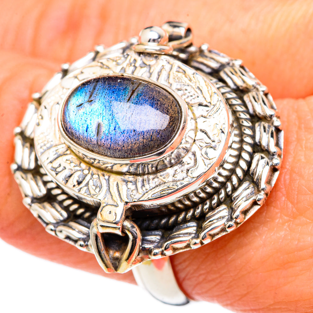 Labradorite Rings handcrafted by Ana Silver Co - RING96572