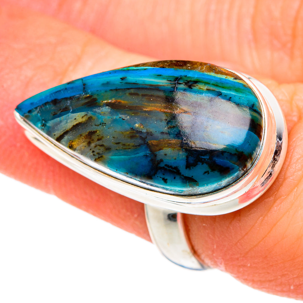 Peruvian Opal Rings handcrafted by Ana Silver Co - RING96573