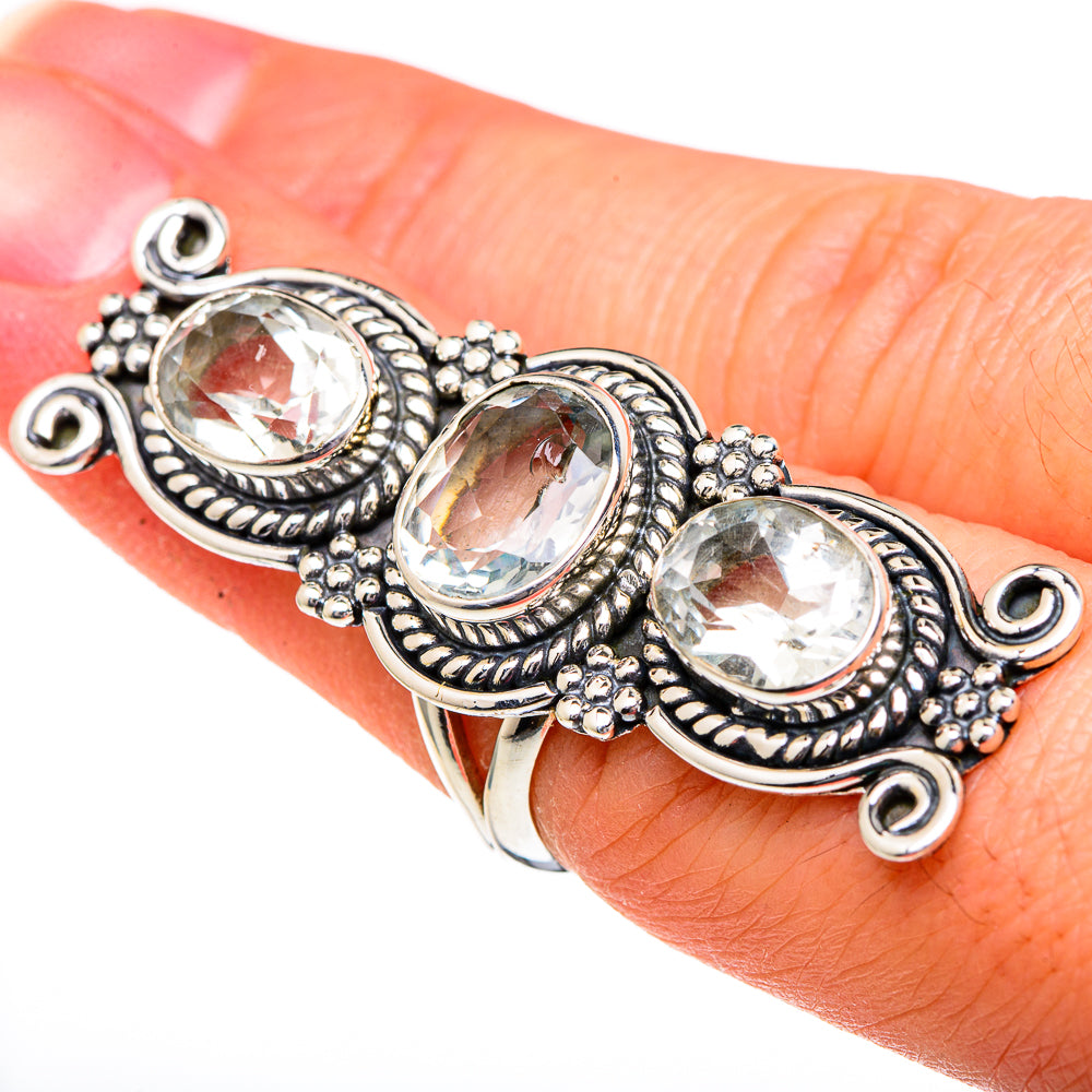 Green Amethyst Rings handcrafted by Ana Silver Co - RING96585