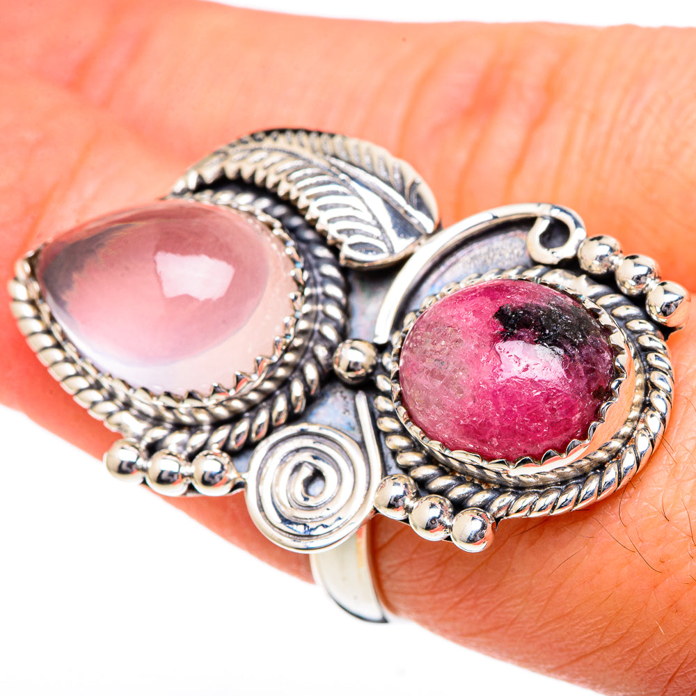 Rhodonite Rings handcrafted by Ana Silver Co - RING96593