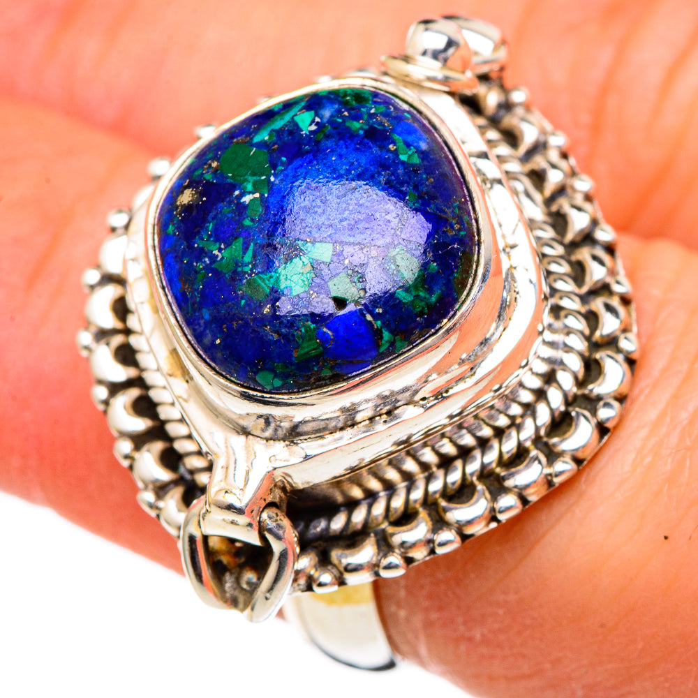 Azurite Rings handcrafted by Ana Silver Co - RING96605