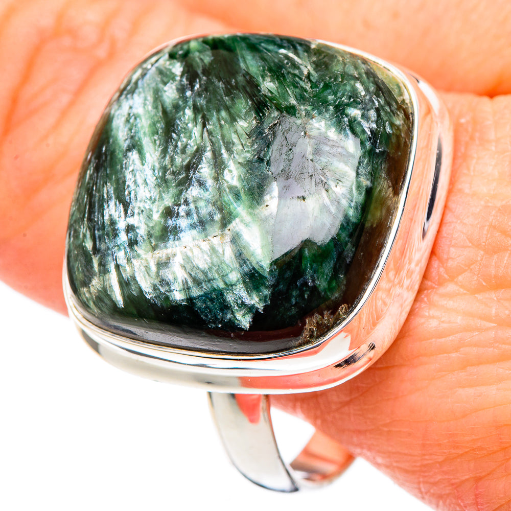 Seraphinite Rings handcrafted by Ana Silver Co - RING96615