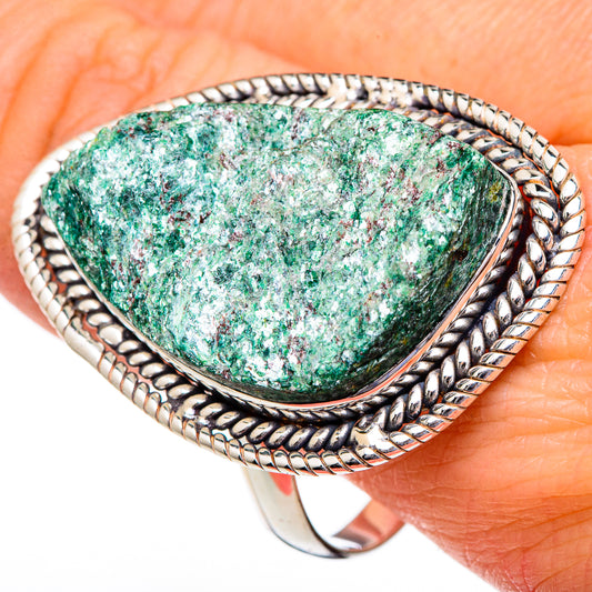 Green Fuchsite Rings handcrafted by Ana Silver Co - RING96616