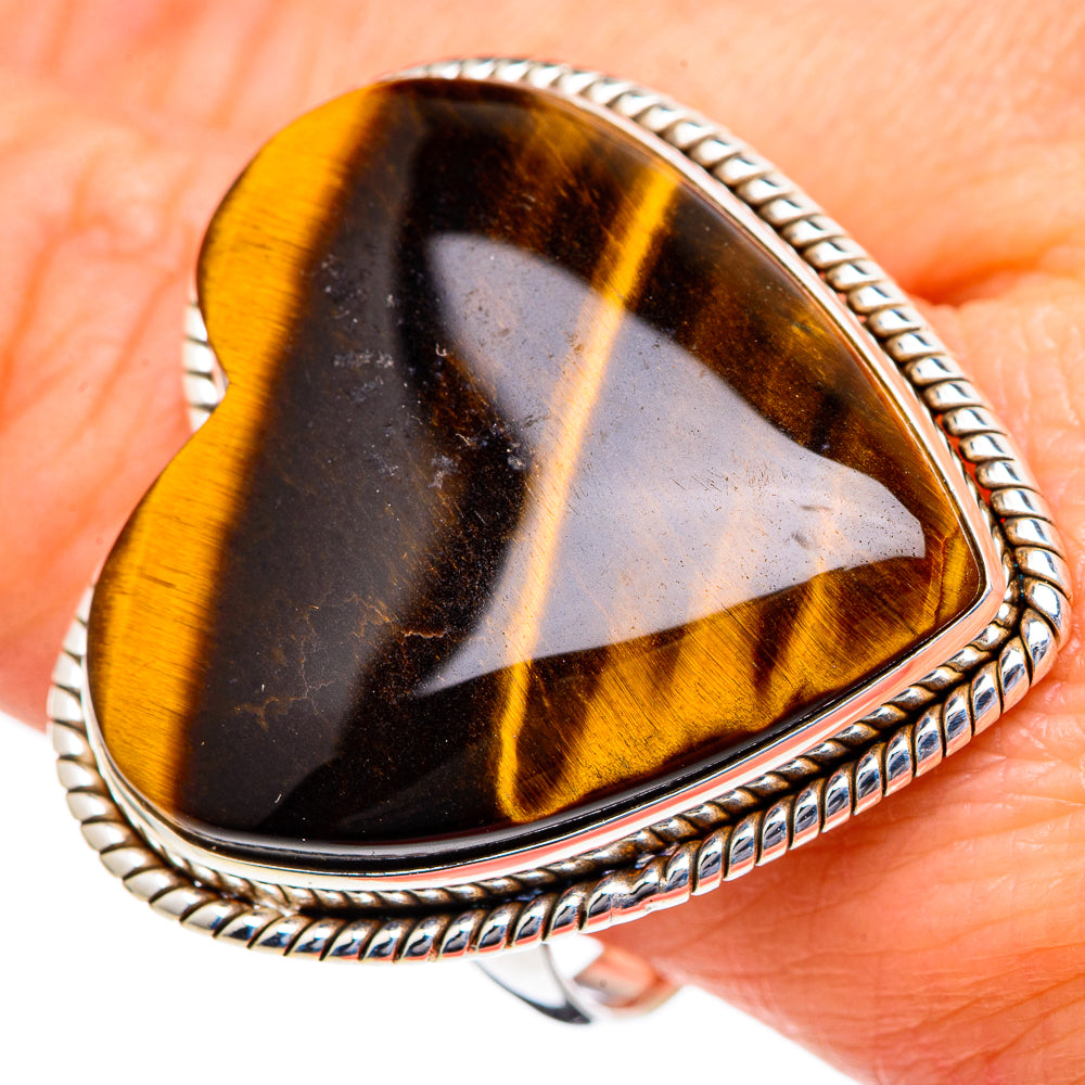 Tiger Eye Rings handcrafted by Ana Silver Co - RING96623