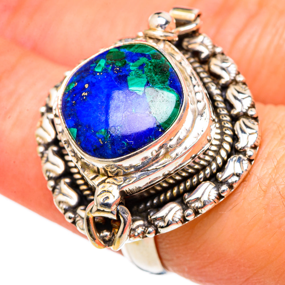 Azurite Rings handcrafted by Ana Silver Co - RING96636