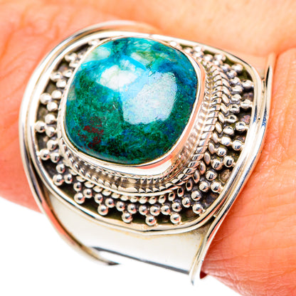 Chrysocolla Rings handcrafted by Ana Silver Co - RING96637
