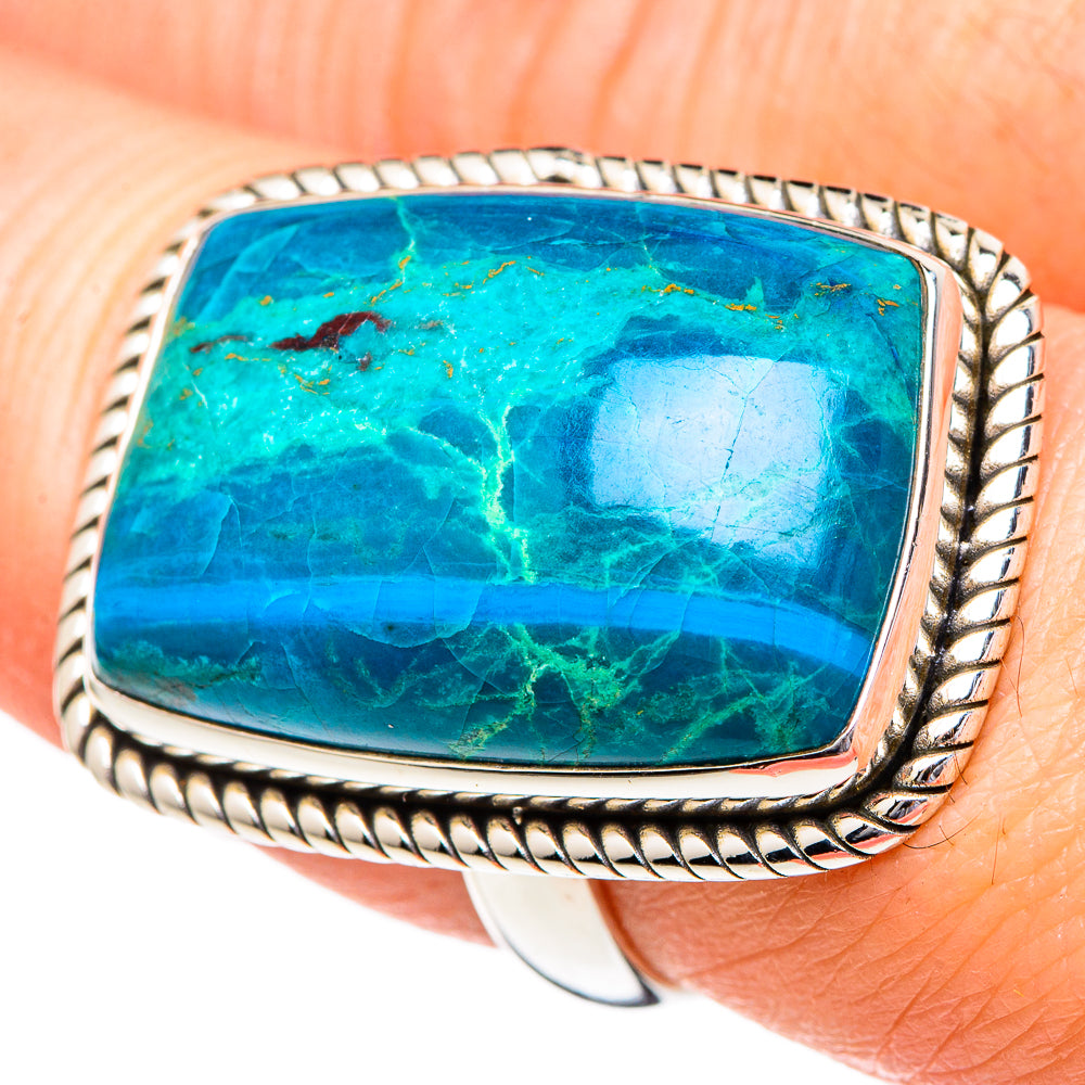 Chrysocolla Rings handcrafted by Ana Silver Co - RING96639