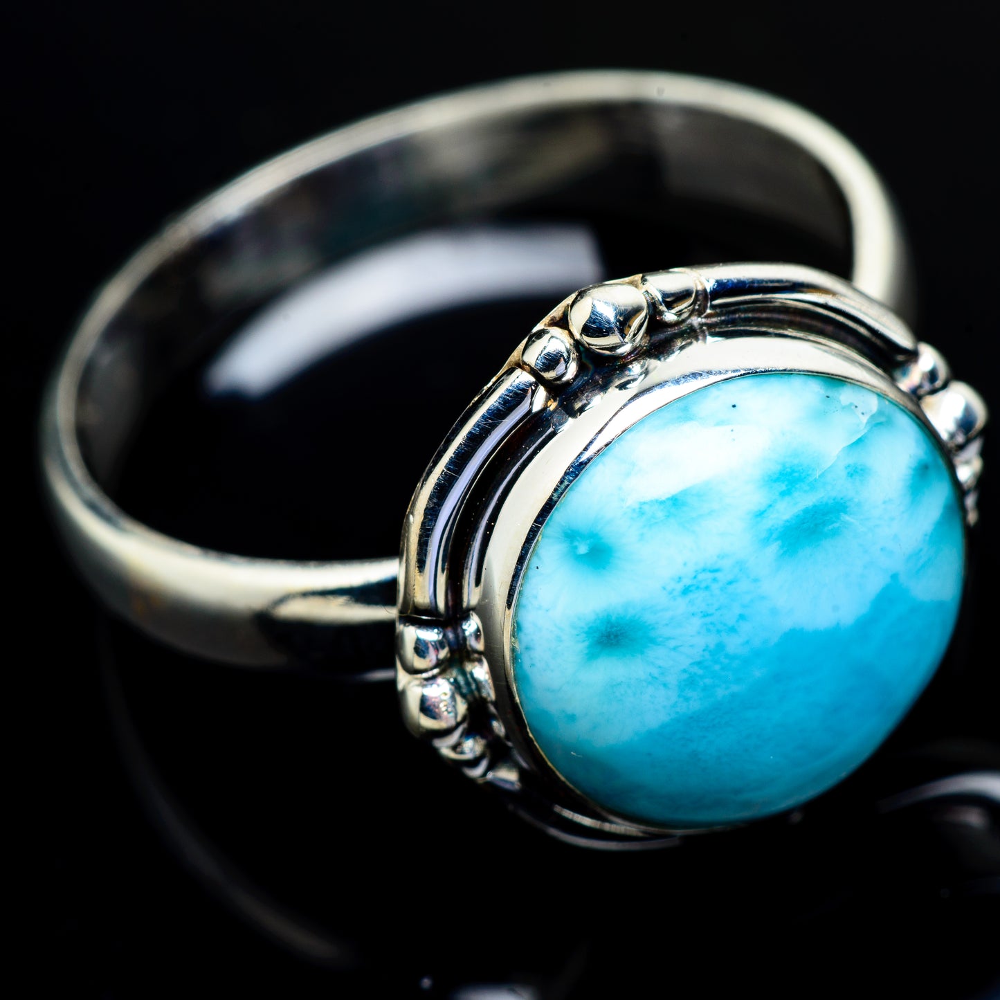Larimar Rings handcrafted by Ana Silver Co - RING9664