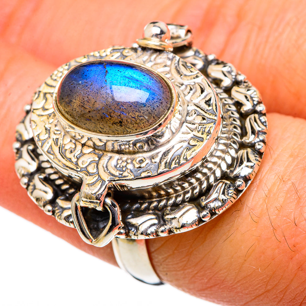 Labradorite Rings handcrafted by Ana Silver Co - RING96640