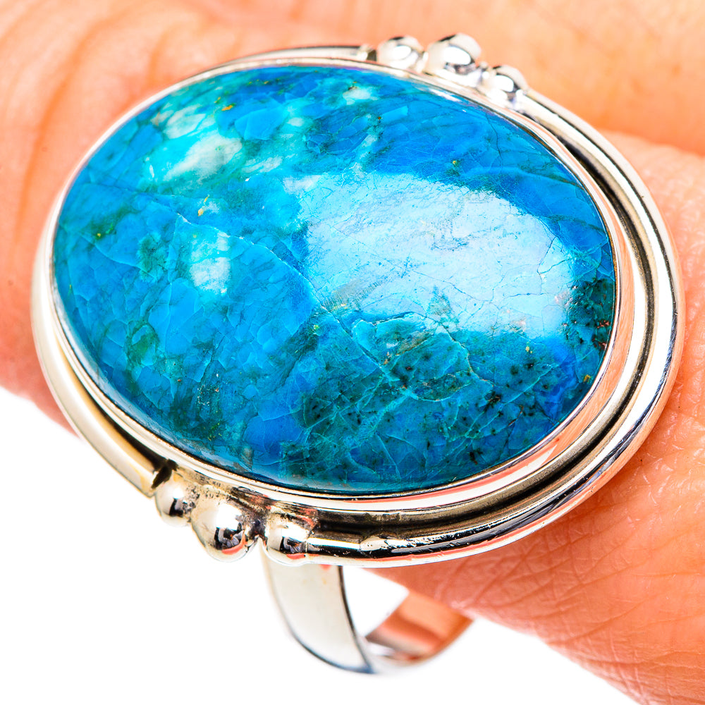 Chrysocolla Rings handcrafted by Ana Silver Co - RING96642