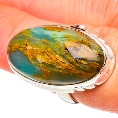 Peruvian Opal Rings handcrafted by Ana Silver Co - RING96644
