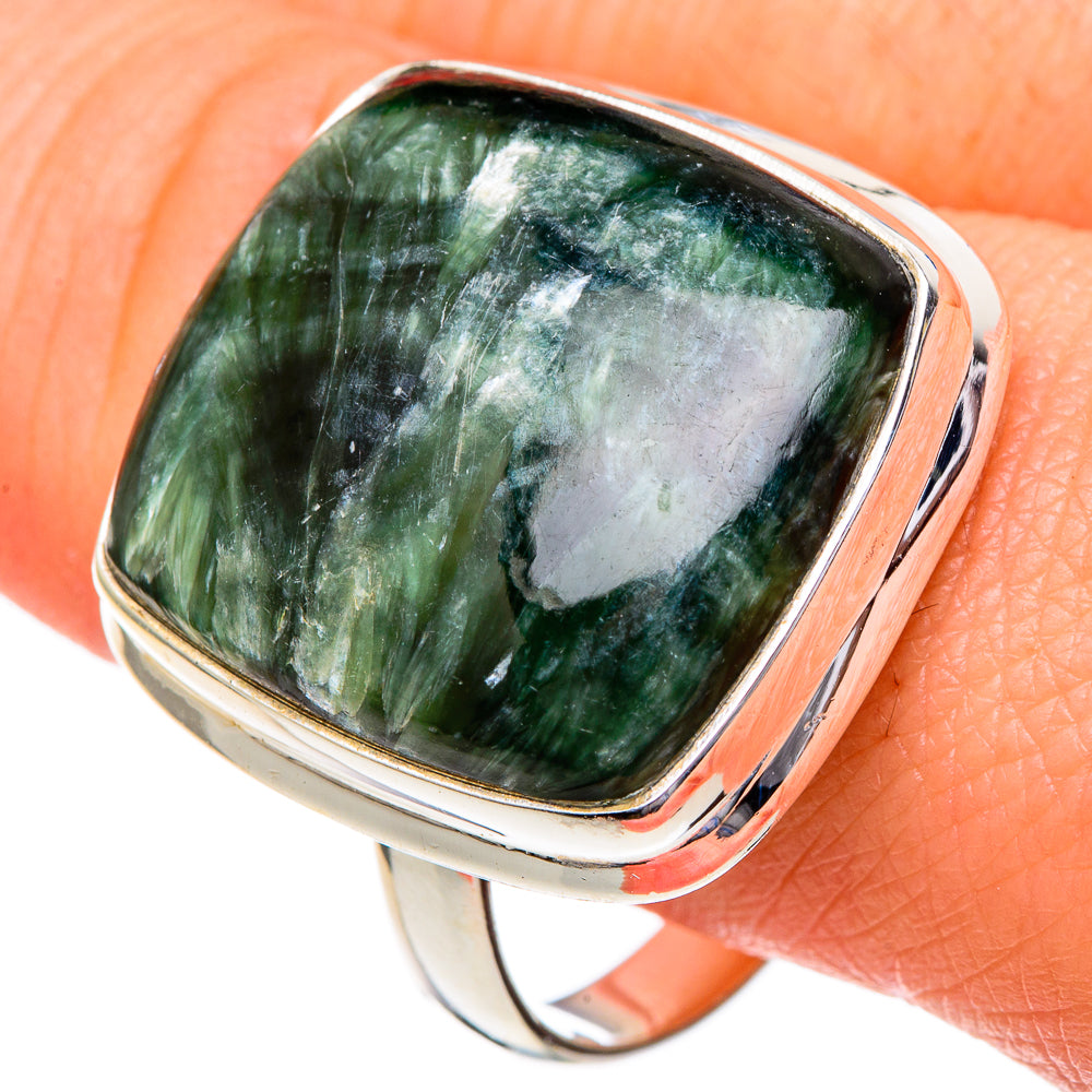 Seraphinite Rings handcrafted by Ana Silver Co - RING96648