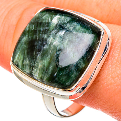 Seraphinite Rings handcrafted by Ana Silver Co - RING96648