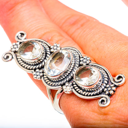 Green Amethyst Rings handcrafted by Ana Silver Co - RING96649