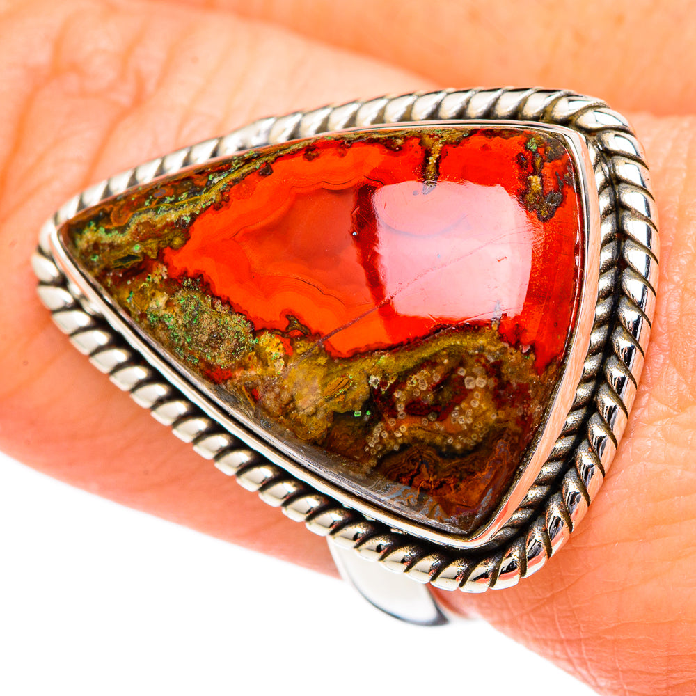 Moroccan Agate Rings handcrafted by Ana Silver Co - RING96650