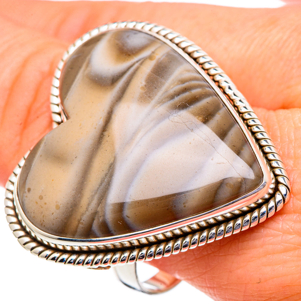 Striped Flint Rings handcrafted by Ana Silver Co - RING96651