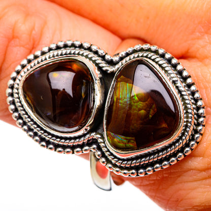 Mexican Fire Agate Rings handcrafted by Ana Silver Co - RING96653