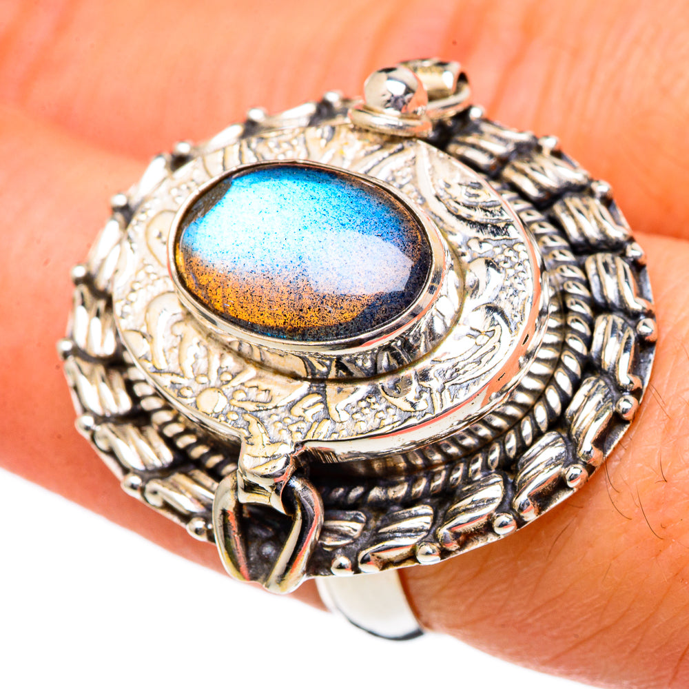 Labradorite Rings handcrafted by Ana Silver Co - RING96666