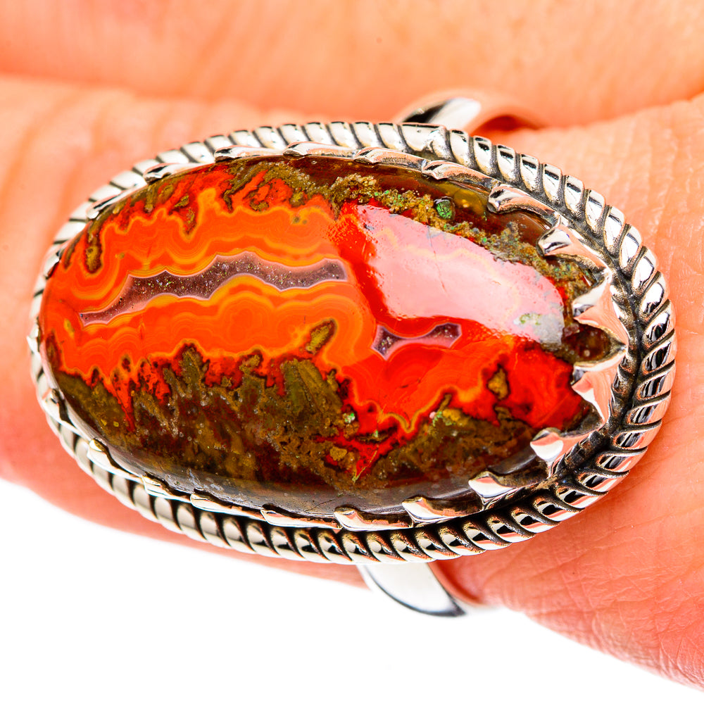 Moroccan Agate Rings handcrafted by Ana Silver Co - RING96670
