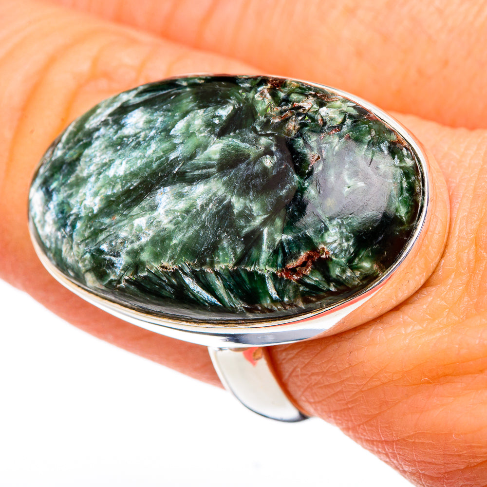 Seraphinite Rings handcrafted by Ana Silver Co - RING96681