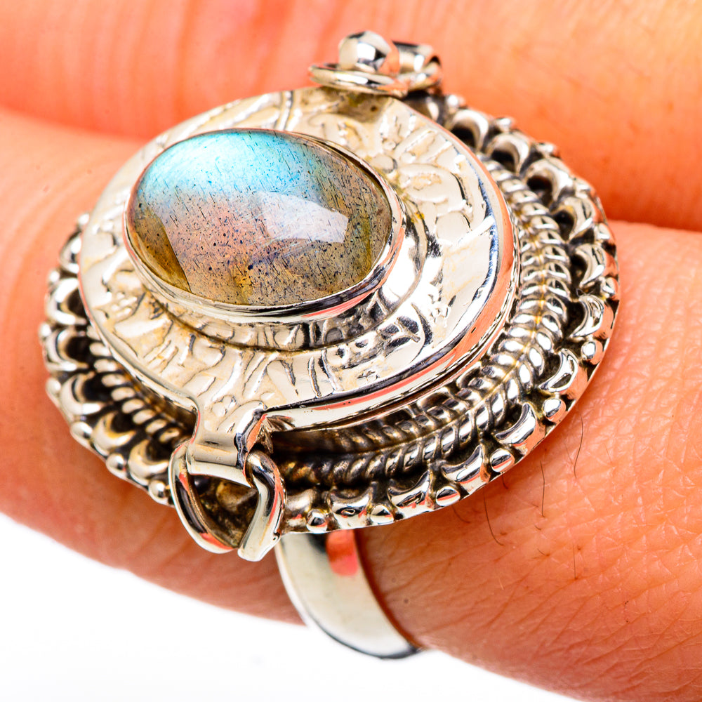 Labradorite Rings handcrafted by Ana Silver Co - RING96688