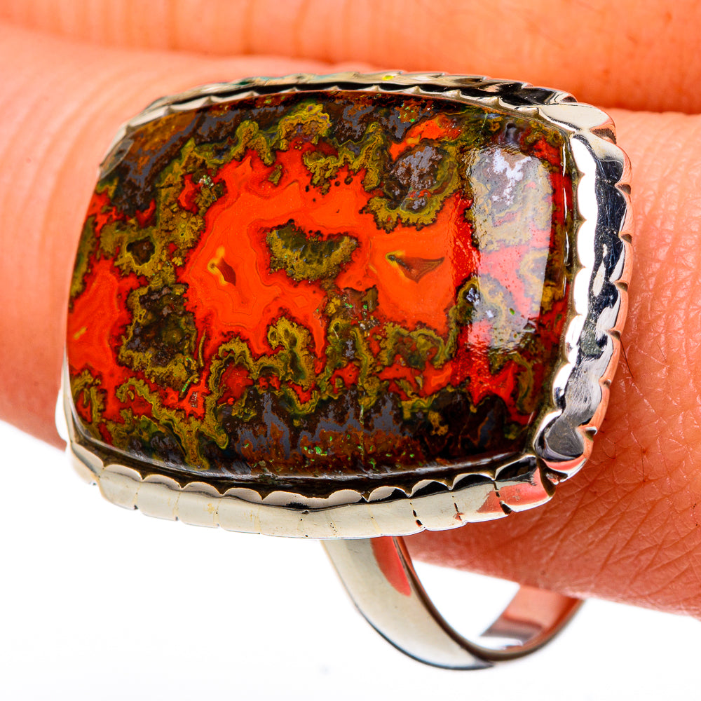 Moroccan Agate Rings handcrafted by Ana Silver Co - RING96695