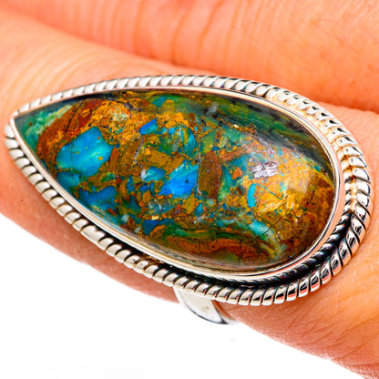 Chrysocolla Rings handcrafted by Ana Silver Co - RING96708