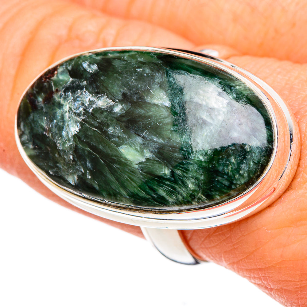 Seraphinite Rings handcrafted by Ana Silver Co - RING96710