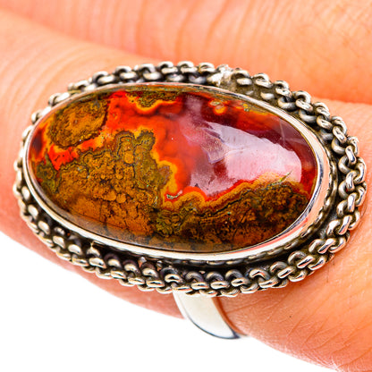 Moroccan Agate Rings handcrafted by Ana Silver Co - RING96711